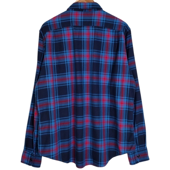 Bonobos Men's Plaid Flannel Comfort Slim Fit Long Sleeve Button Down Shirt Sz XL - Picture 2 of 12